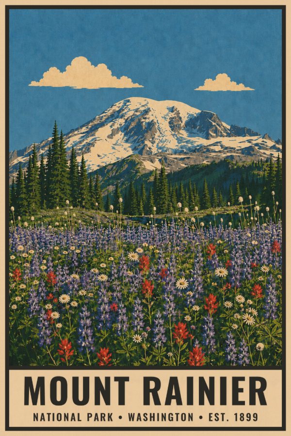 Mount Rainier poster